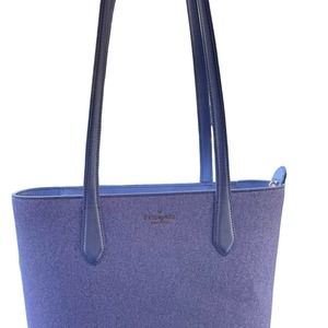 💜KATE SPADE 💜NEW YORK LARGE JOELEY SHIMMER GLITTER LARGE DOUBLE HANDLE TOTE